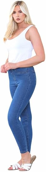 Women’s Sculpted High-Rise Stretch Jeggings – Sleek Pull-On Denim