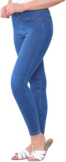 Women’s Sculpted High-Rise Stretch Jeggings – Sleek Pull-On Denim