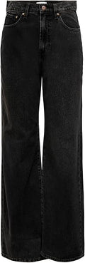 Women’s 100% Cotton Wide-Leg Denim Jeans – Relaxed Everyday Style