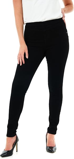 Women’s Pull-On Skinny Fit Denim Jeggings – Sculpting Stretch Jeans