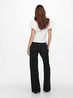 Women’s 100% Cotton Wide-Leg Denim Jeans – Relaxed Everyday Style