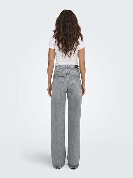 Women’s Wide-Leg Denim Jeans – Classic Everyday Style with Belt Loops